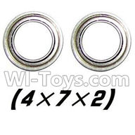 Foxx S911 Bearing-4x7x2mm-2pcs Parts-WJ08,Foxx S911 RC Car Parts,S911 foxx v2 1/12 Parts