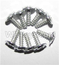 Foxx S911 Screws-Round head screws with meson(M2.6x7x7)-10PCS Parts-LS13,Foxx S911 RC Car Parts,S911 foxx v2 1/12 Parts