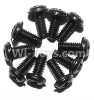 Foxx S911 Screws-Round head screws with meson(M2.5x6x5)-10PCS Parts-LS14,Foxx S911 RC Car Parts,S911 foxx v2 1/12 Parts