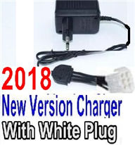 Foxx S911 Chargr-2018 New version Charger-US Converter Socket with 6-Wire White Plug Parts,Foxx S911 RC Car Parts,S911 foxx v2 1/12 Parts