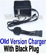 XinleHong Toys 9120 New version Charger-US Converter Socket,Black Plug,JYRC XinleHong Toys 9120 Racing Sprint RC Monster Truck Spare parts Accessories,9120 1:12 4WD Brush High Speed Buggy Parts