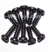 XinleHong Toys 9120 Round head screws(M2.3x6)-10pcs,JYRC XinleHong Toys 9120 Racing Sprint RC Monster Truck Spare parts Accessories,9120 1:12 4WD Brush High Speed Buggy Parts