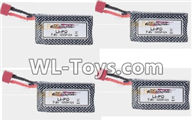 XinleHong Toys 9125 Battery,Official 7.4V 1600mah battery(4pcs) Parts-DJ02,XinleHong 9125 Parts
