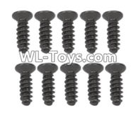 XinleHong Toys 9125 Screws-Pan head Cross recessed screws(10PCS)-2.6×8KBHO Parts-LS10,XinleHong 9125 Parts