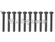 XinleHong Toys 9125 Screws-Pan head Cross recessed screws(10PCS)-2.6×20PBHO Parts-LS12,XinleHong 9125 Parts