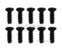 XinLeHong Toys Q902 LS04 Flat head screw(10pcs)-2.6x6PBHO,XinLeHong Toys Q902 Parts