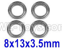 XinLeHong Toys 9145 Parts-15-WJ10 Bearing(4pcs)-8×13×3.5mm,XinLeHong Toys 9145 RC Car Parts,XinLeHong Toys 1/20 Parts