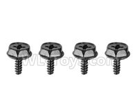 XinLeHong Toys 9145 Parts-Lock screw-4pcs-45-WJ01,XinLeHong Toys 9145 RC Car Parts,XinLeHong Toys 1/20 Parts