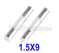 XinLeHong Toys 9145 Parts-Optical axis-1.5×9mm,Total 2pcs,45-WJ06,XinLeHong Toys 9145 RC Car Parts,XinLeHong Toys 1/20 Parts