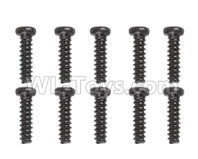 XinLeHong Toys 9145 Parts-LS02 Pan head Cross recessed screws(10PCS)-2.6×13.5PBHO,XinLeHong Toys 9145 RC Car Parts,XinLeHong Toys 1/20 Parts