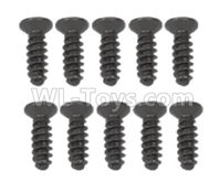 XinLeHong Toys 9145 Parts-LS10 Pan head Cross recessed screws(10PCS)-2.6×8KBHO,XinLeHong Toys 9145 RC Car Parts,XinLeHong Toys 1/20 Parts