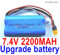 Wltoys 16800 Upgrade Battery Packs, 1454. Upgrade 2200mah Lithium Iron battery, Upgrade 7.4v 2200mah 15C Battery with XT30 Plug, Total 1pcs. 1/16 8ch Wl-Model Wltoys 16800 RC Excavator Parts Accessories