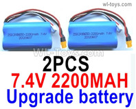 Wltoys 16800 2pcs Upgrade 2200mah Battery Packs, The price is Cheaper.1454 1/16 8ch Wl-Model Wltoys 16800 RC Excavator Parts Accessories