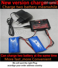 Wltoys-16800 Upgrade version charger and Balance charger. It can charge 2 batteries at the same time. Not include the 2pcs Battery. 1/16 8ch Wl-Model Wltoys 16800 RC Excavator Parts Accessories
