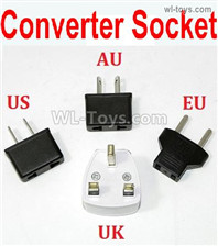 Wltoys 16800 Standard Adapter Universal Converter Socket(. You can choose AU,US,EU,UK Version. 1/16 8ch Wl-Model Wltoys 16800 RC Excavator Parts Accessories
