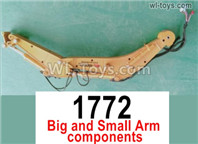 Wltoys 16800 Large and small arm components.1722. The material is made of powder alloy. 1/16 8ch Wl-Model Wltoys 16800 RC Excavator Parts Accessories