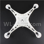 SJRC S70W Spare Parts-03 Bottom shell cover-White,SJR/C S70W RC Racing Drone Parts,SJ S70W RC Quadcopter Spare parts,SJRC S70W RC Drone parts