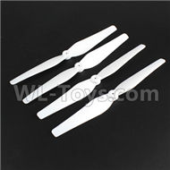 SJRC S70W Spare Parts-07-01 Main Rotor blades,Propellers(4pcs)-White,SJR/C S70W RC Racing Drone Parts,SJ S70W RC Quadcopter Spare parts,SJRC S70W RC Drone parts
