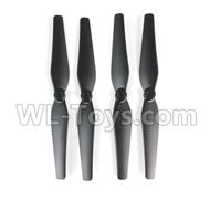 SJRC S70W Spare Parts-08-01 Main Rotor blades,Propellers(4pcs)-Black,SJR/C S70W RC Racing Drone Parts,SJ S70W RC Quadcopter Spare parts,SJRC S70W RC Drone parts