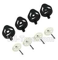 SYMA X5S X5SW X5SC Parts-19 Main gear(4pcs) & Motor cover(4pcs)-Black For SYMA X5S X5SC X5SC Quadcopter UFO parts