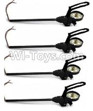 SongYang Toys X10 Parts-06 Rotating Motor Assembly(2pcs) & Reversing-rotating Motor Assembly(2PCS) For the SY X10 UFO X-10 RC Quadcopter