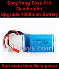 SongYang Toys X10 Parts-22 Upgrade 7.4v 1000mah Battery 20C for SongYang X10 Quadcopter For the SY X10 UFO X-10 RC Quadcopter