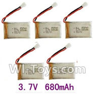 SongYang toys X11 Parts-25 Upgrade 3.7v 680mah battery for SongYang X6 Quadcopter(5pcs) For the SY X11 UFO X-11 RC Quadcopter
