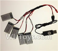 SongYang toys X11 Parts-30 USB Charger wire & Upgrade 1-to-5 Conversion wire((Not include the 5 battery) For the SY X11 UFO X-11 RC Quadcopter