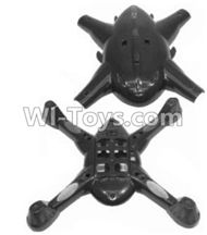 SongYang toys X13 Parts-03 Upper and bottom shell cover,Canopy For the SY X13 UFO X-13 RC Quadcopter