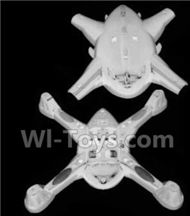 SongYang toys X18 Parts-03 Upper and bottom shell cover,Canopy For the SY X18 UFO X-18 RC Quadcopter