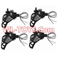 SongYang toys X2 Parts-12 Rotating Motor Assembly(2PCS) & Reversing-rotating Motor Assembly(2PCS) For the SongYang toys X2 RC Quadcopter UFO,Drone,helicopter parts