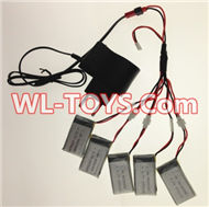 SongYang toys X2 Parts-23 USB Charger wire & Upgrade 1-to-5 Conversion wire & USB-to-Socket Conversion plug((Not include the 5 battery) For the SongYang toys X2 RC Quadcopter UFO,Drone,helicopter parts