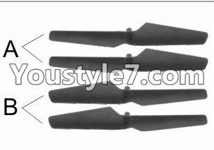SongYang toys X22 Parts-05 Main rotor blades,Propellers(4pcs) For the SY X22 UFO X-22 RC Quadcopter