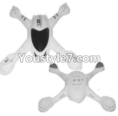 SongYang toys X22 Parts-06 Upper and Bottom shell cover,Upper canopy-White For the SY X22 UFO X-22 RC Quadcopter