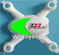 SongYang Toys X23 Spare Parts-05 Upper shell cover-Green,SongYang Toys X23 RC Drone Quadcopter Spare Parts,SY X23 RC Drone Replacement Accessories