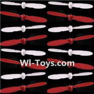 SongYang Toys X23 Spare Parts-11 Propellers,Main rotor blades(16pcs)-8X Red,8X White,SongYang Toys X23 RC Drone Quadcopter Spare Parts,SY X23 RC Drone Replacement Accessories