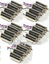 SongYang Toys X23 Spare Parts-14 Rotating Motor with red and blue wire(10pcs-CW) & Reversing-rotating Motor with black and white wire(10pcs-CCW),SongYang Toys X23 RC Drone Quadcopter Spare Parts,SY X23 RC Drone Replacement Accessories