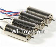 SongYang Toys X23 Spare Parts-15 rotating Motor with red and blue wire(2pcs-CW) & Reversing-rotating Motor with black and white wire(2pcs-CCW),SongYang Toys X23 RC Drone Quadcopter Spare Parts,SY X23 RC Drone Replacement Accessories