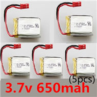 SongYang toys X25 Parts-33 Official 3.7V 650mah battery(5pcs) For the SY X25 UFO X-25 RC Quadcopter