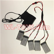 SongYang toys X3 Parts-23 USB Charger wire & Upgrade 1-to-5 Conversion wire & USB-to-Socket Conversion plug((Not include the 5 battery) for the SongYang X3 Quadcopter SY X3 UFO rc drone