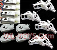 SongYang toys X6 Parts-06 Motor unit(Include the Motor seat and Main gear)-4pcs & Main motor-4pcs