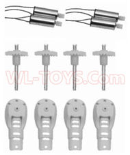 SongYang toys X8 Parts-07 Whole motor unit(Include the 4x main motor,4x Motor seat,4x Main gear with hollow pipe) For the SY X8 UFO X-8 RC Quadcopter