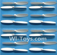 Subotech S660 Spare Parts-09 Propellers,Main rotor blades(16pcs)-White,Subotech S660 RC Quadcopter Spare Parts Accessories,Subotech S660 RC  Drone Replacement Parts