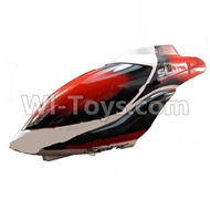 Subotech S900 Parts-02 Head cover,Canopy-Red For Toruk arokto Subotech S900 helicopter parts