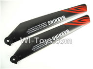 SuBotech S901 Spare Parts-07 Upper main blades(2A)-Red,Spare Parts Replacement Accessories For Subotech S901 RC helicopter,Toruk arokto2 S901 rc helicopter
