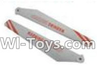 SuBotech S901 Spare Parts-17 Upper main blades(2A)-Orange,Spare Parts Replacement Accessories For Subotech S901 RC helicopter,Toruk arokto2 S901 rc helicopter