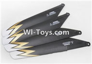 Subotech S909 Spare Parts-08 Propellers,Main rotor blades(4pcs)-Version 3,Subotech S909 RC helicopter Replacement Parts Accessories