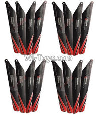 Subotech S909 Spare Parts-09 Propellers,Main rotor blades(16pcs)-Version 1,Subotech S909 RC helicopter Replacement Parts Accessories