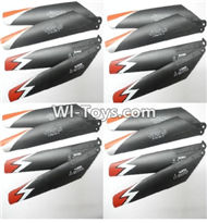 Subotech S909 Spare Parts-10 Propellers,Main rotor blades(16pcs)-Version 2,Subotech S909 RC helicopter Replacement Parts Accessories