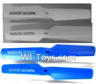 Subotech S910 Spare Parts-03 Propellers,Main rotor blades(4pcs)-(2X White,2X Blue,Subotech S910 RC Quadcopter Drone Spare Parts Accessories,S910 RC Drone Replacement Parts